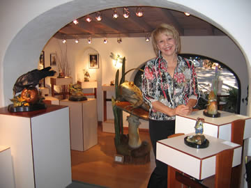 Kim at Geoffrey Roth Gallery